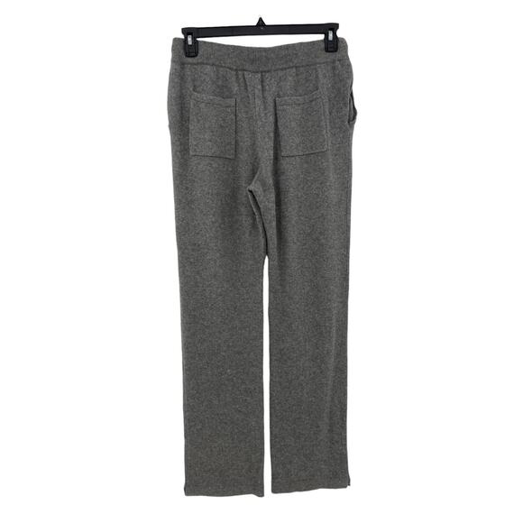 Nap Womens Size XL Pants Relaxed Wide Leg Fog Gray Yak Wool Pull On Drawstring - Picture 4 of 10